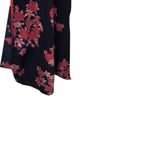 PLEIONE Navy Floral Sleeveless Duster Kimono Cardigan Vest Women 2X - Picture 8 of 16